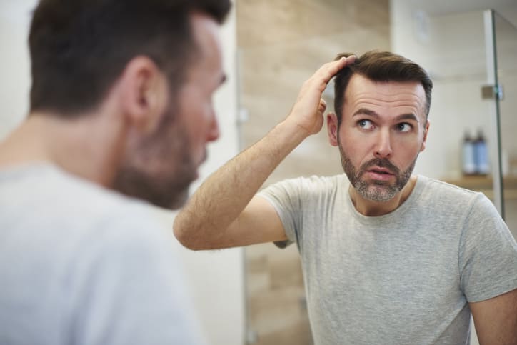 Mature men is worried about hair loss Hair Loss in New York, NY